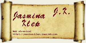 Jasmina Klep vizit kartica
